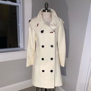 MNG by Mango Cream Trench Coat